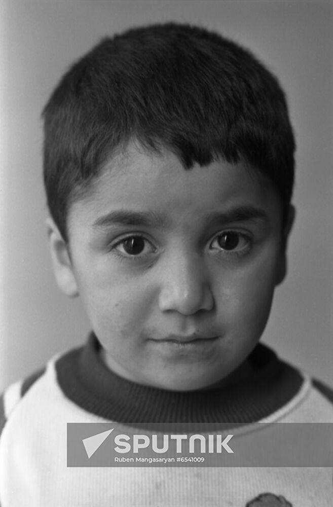 Armenian children (Spitak earthquake)