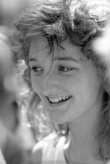 British schoolgirl Jacqueline Smith visits USSR