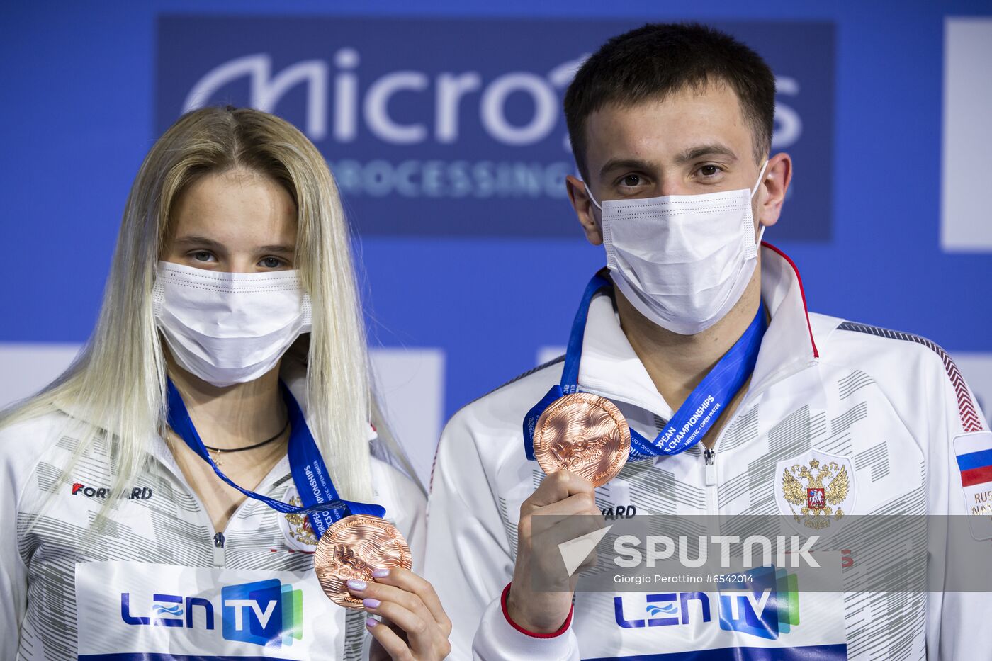 Hungary European Aquatics Championship Diving Mixed Duets 10m Synchro