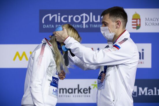 Hungary European Aquatics Championship Diving Mixed Duets 10m Synchro