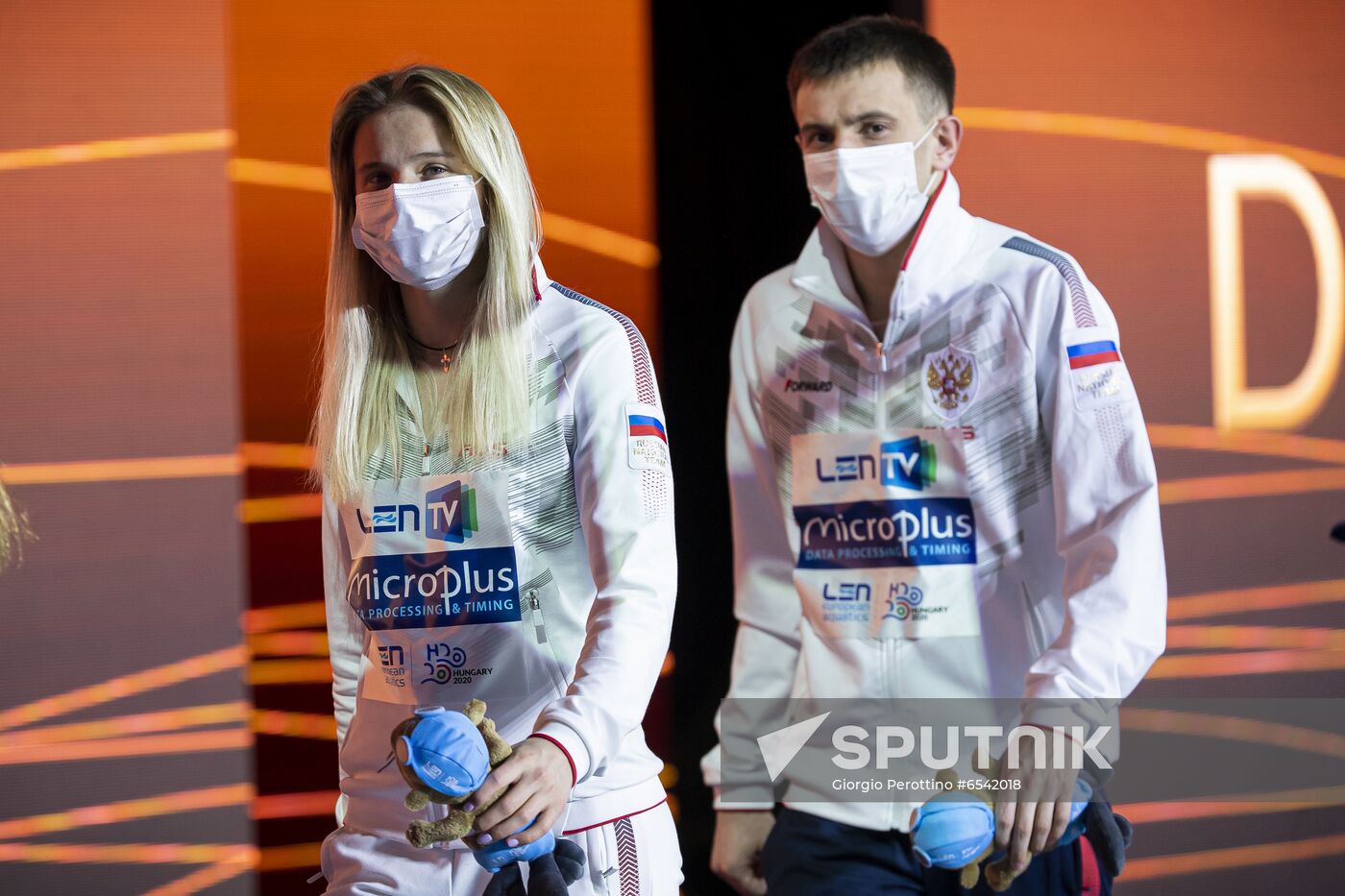 Hungary European Aquatics Championship Diving Mixed Duets 10m Synchro