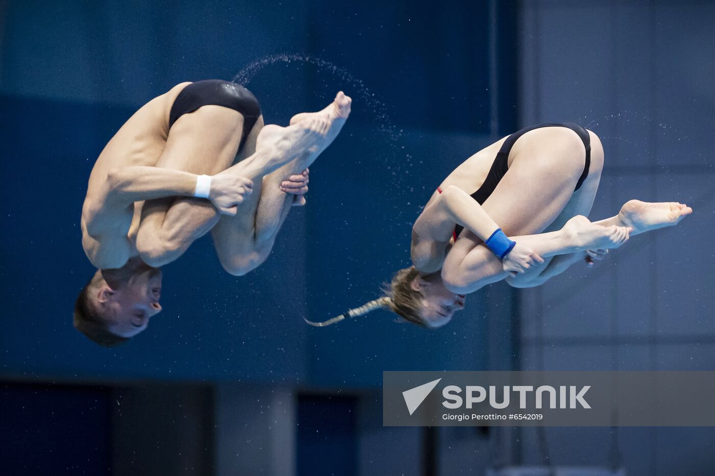 Hungary European Aquatics Championship Diving Mixed Duets 10m Synchro