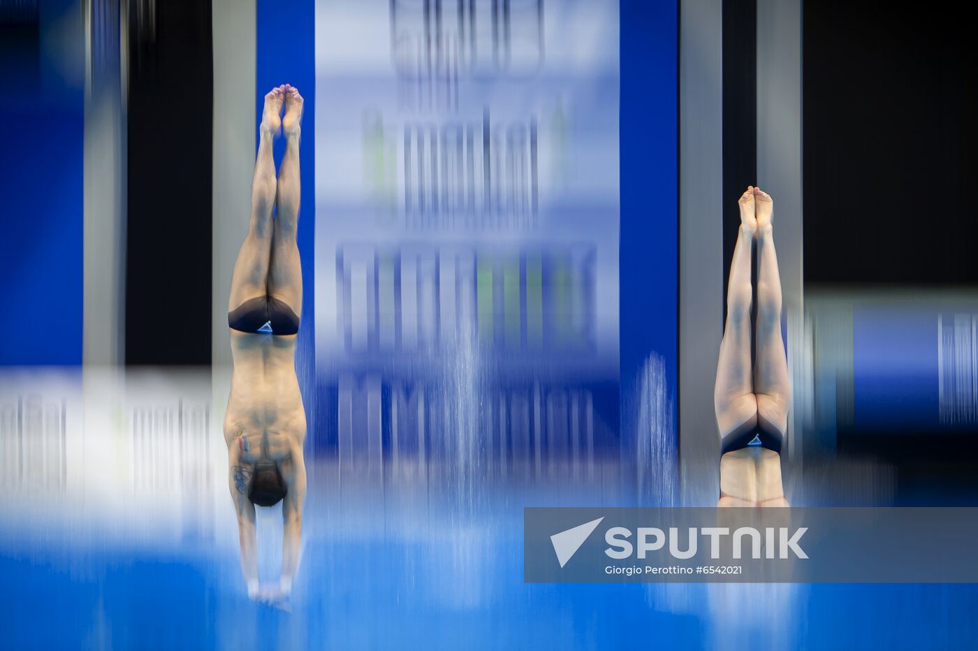 Hungary European Aquatics Championship Diving Mixed Duets 10m Synchro