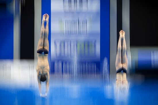 Hungary European Aquatics Championship Diving Mixed Duets 10m Synchro