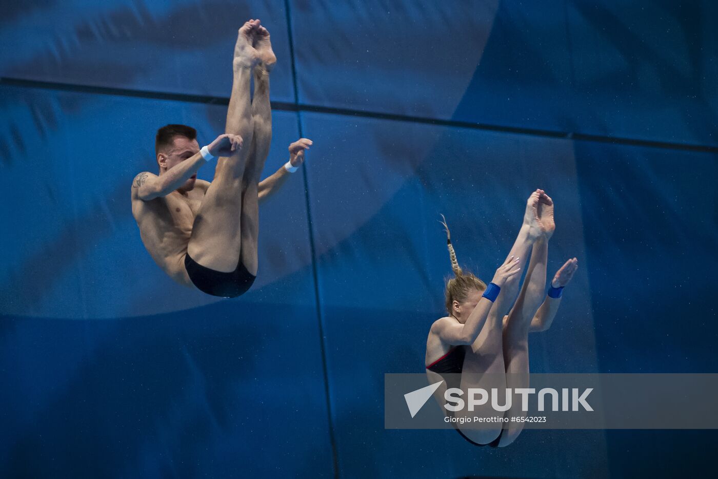 Hungary European Aquatics Championship Diving Mixed Duets 10m Synchro