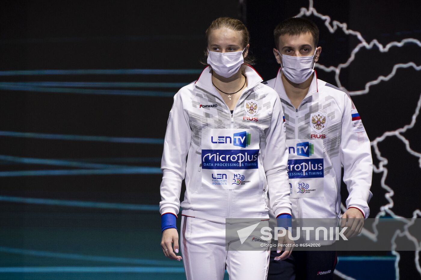 Hungary European Aquatics Championship Diving Mixed Duets 10m Synchro