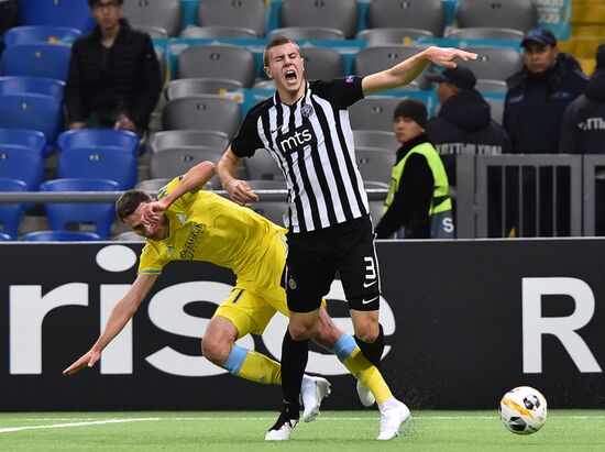 Kazakhstan Soccer Europa League Astana Partizan Sputnik Mediabank