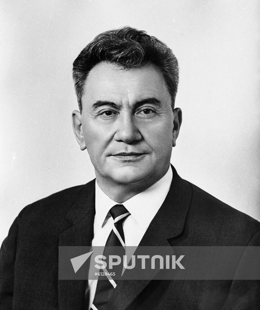 First Secretary of Kazakh Communist Party Central Committee Dinmukhamed ...