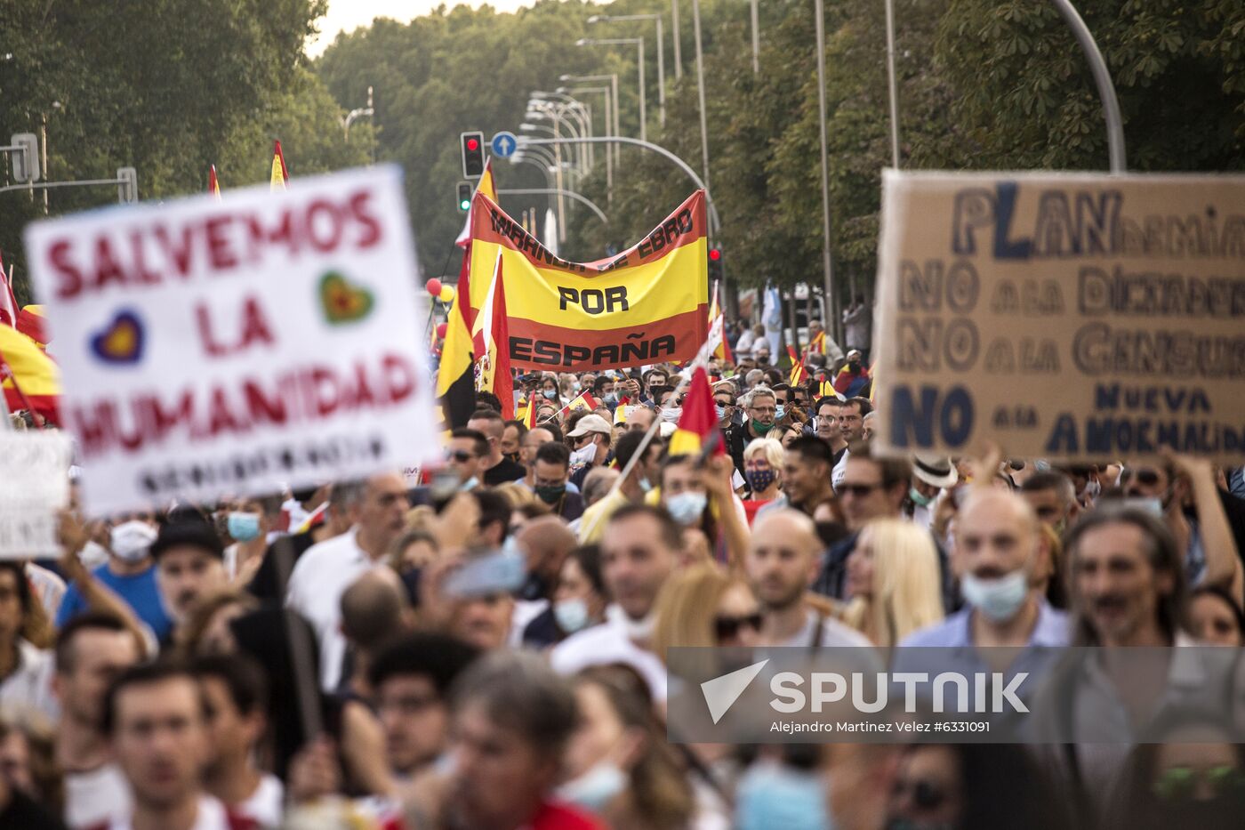 Spain Protest Sputnik Mediabank