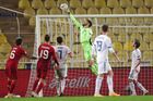 In this handout photo released by Russian Football Union, Russia's goalkeeper Marinato Guilherme makes a save during the Nations League soccer match between Turkey and Russia, in Istanbul, Turkey. Editorial use only, no archive, no commercial use. Location: Turkey, Istanbul. Author: Mikhail Shapayev/Sputnik. Turkey Soccer Nations League Turkey - Russia