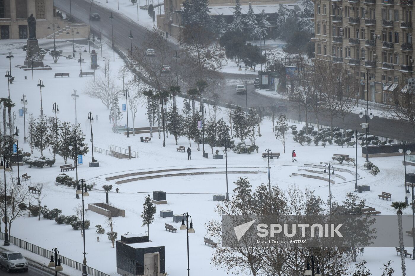 Azerbaijan Snowfall Sputnik Mediabank
