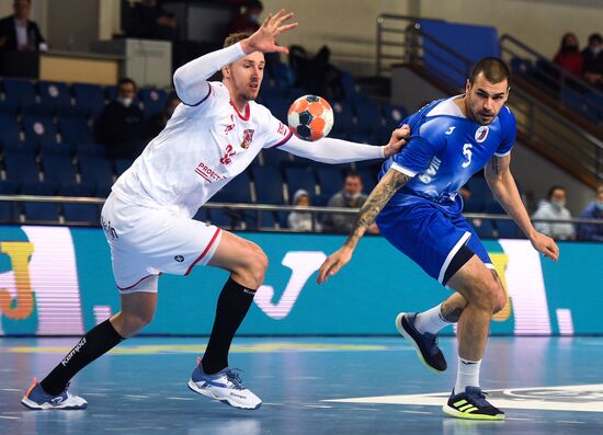 Russia Handball Men Euro 2022 Qualifier Russia - Czech Republic ...