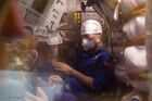 In this handout photo released by Russian Space Agency Roscosmos, NASA astronaut Mark Vande Hai, a member of the ISS-65 main crew, is seen during training sessions in the Soyuz MS-18 transport manned spacecraft at the Baikonur cosmodrome, Kazakhstan. Editorial use only, no archive, no commercial use. Location: Kazakhstan, Baikonur. Kazakhstan Russia Space