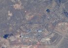 In this handout photo released by Russian Space Agency Roscosmos, a view from International Space Station shows Soyuz-2.1a carrier rocket with Soyuz MS-18 spacecraft before its upcoming launch at Baikonur cosmodrome, Kazakhstan. The launch of the Soyuz-2.1a carrier rocket with the Soyuz MS-18 manned spacecraft painted with the portrait of Russian cosmonaut Yuri Gagarin, is scheduled for April 9. Editorial use only, no archive, no commercial use. Location: Kazakhstan, Baikonur. Kazakhstan Russia Space