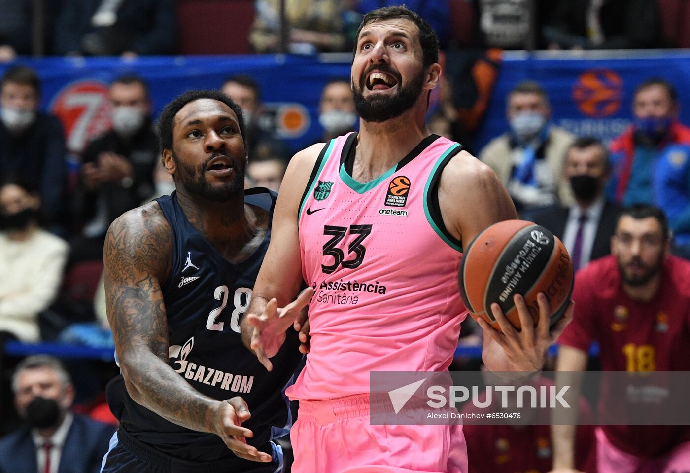 Russia Basketball Euroleague Zenit Barcelona Sputnik Mediabank