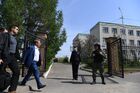 Tatarstan's regional President Rustam Minnikhanov arrives at the scene of a shooting at Gymnasium No. 175 in Kazan, Russia's Republic of Tatarstan. According to preliminary data, six schoolchildren and a teacher were killed. The suspected attacker, a 19-year-old male, was detained earlier in the day. Location: Russia, Republic of Tatarstan, Kazan. Author: Maksim Bogodvid. Russia School Shooting