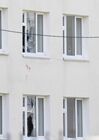 Bullet holes are seen in the windows at the scene of a shooting at Gymnasium No. 175 in Kazan, Russia's Republic of Tatarstan. According to preliminary data, six schoolchildren and a teacher were killed. The suspected attacker, a 19-year-old male, was detained earlier in the day. Location: Russia, Republic of Tatarstan, Kazan. Author: Maksim Bogodvid. Russia School Shooting