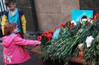 Children lay flowers for Kazan school shooting victims outside the representative office of Russia's Republic of Tatarstan in Moscow, Russia. At least nine people, including seven children, were killed in the school shooting in Kazan, while 20 more people were hospitalized with injuries. A former student of the Gymnasium No. 175, 19-year-old male who started shooting at the educational institution was detained earlier in the day. Location: Russia, Moscow. Author: Anton Denisov. Russia School Shooting