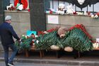 A man lays flowers for Kazan school shooting victims outside the representative office of Russia's Republic of Tatarstan in Moscow, Russia. At least nine people, including seven children, were killed in the school shooting in Kazan, while 20 more people were hospitalized with injuries. A former student of the Gymnasium No. 175, 19-year-old male who started shooting at the educational institution was detained earlier in the day. Location: Russia, Moscow. Author: Anton Denisov. Russia School Shooting