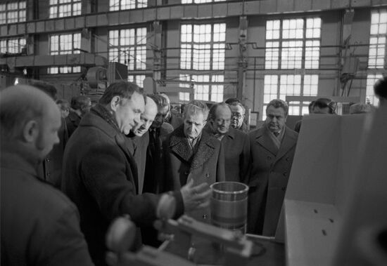 Delegation of Romanian Communist Party visits USSR