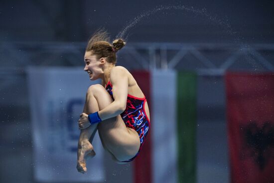 Hungary European Aquatics Championship Diving Women Platform