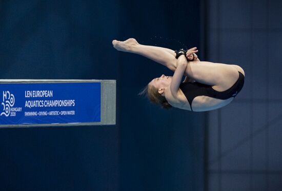 Hungary European Aquatics Championship Diving Women Platform