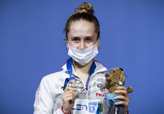 Hungary European Aquatics Championship Diving Women Platform