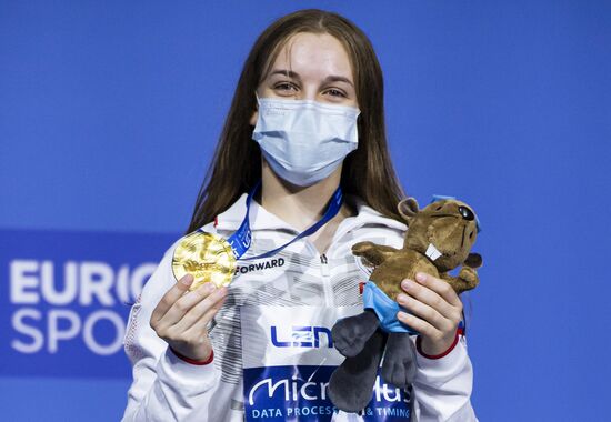 Hungary European Aquatics Championship Diving Women Platform