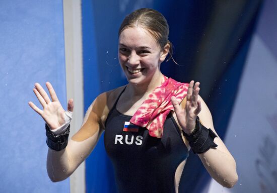 Hungary European Aquatics Championship Diving Women Platform