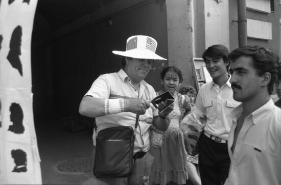 Old Arbat Street in Moscow