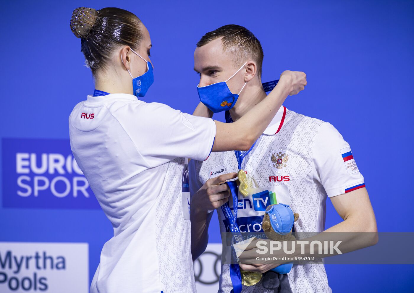 Hungary European Aquatics Championship Artistic Swimming Mixed Duet Free