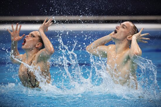 Hungary European Aquatics Championship Artistic Swimming Mixed Duet Free