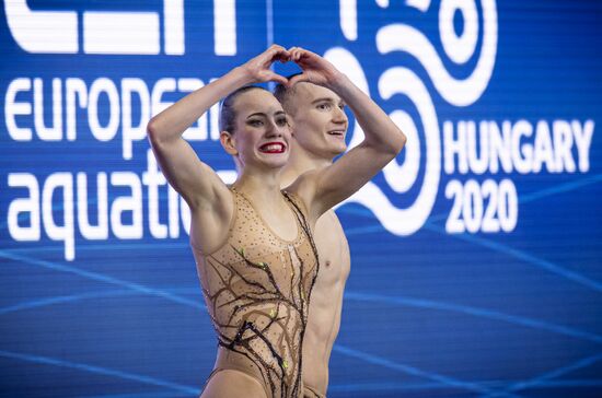 Hungary European Aquatics Championship Artistic Swimming Mixed Duet Free