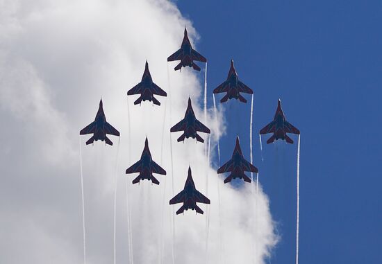 Russia Aerobatic Teams Anniversary