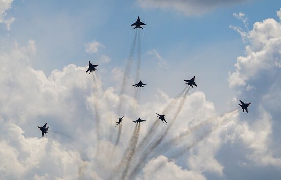 Russia Aerobatic Teams Anniversary