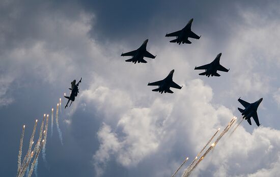 Russia Aerobatic Teams Anniversary