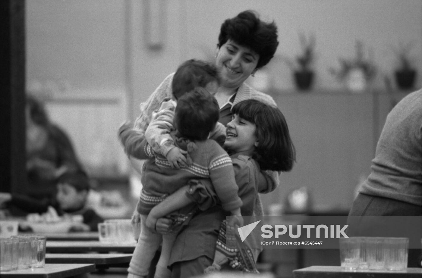 Armenian children (Spitak earthquake)