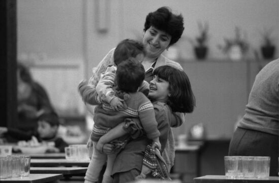 Armenian children (Spitak earthquake)