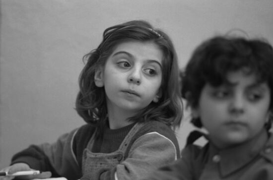 Armenian children (Spitak earthquake)