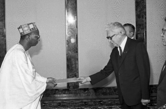 Presentation of foreign ambassadors’ letters of credence