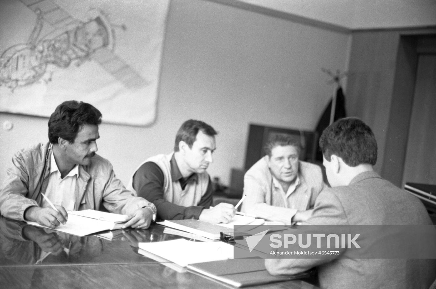 Soviet-Afghan crew prepares for joint space flight