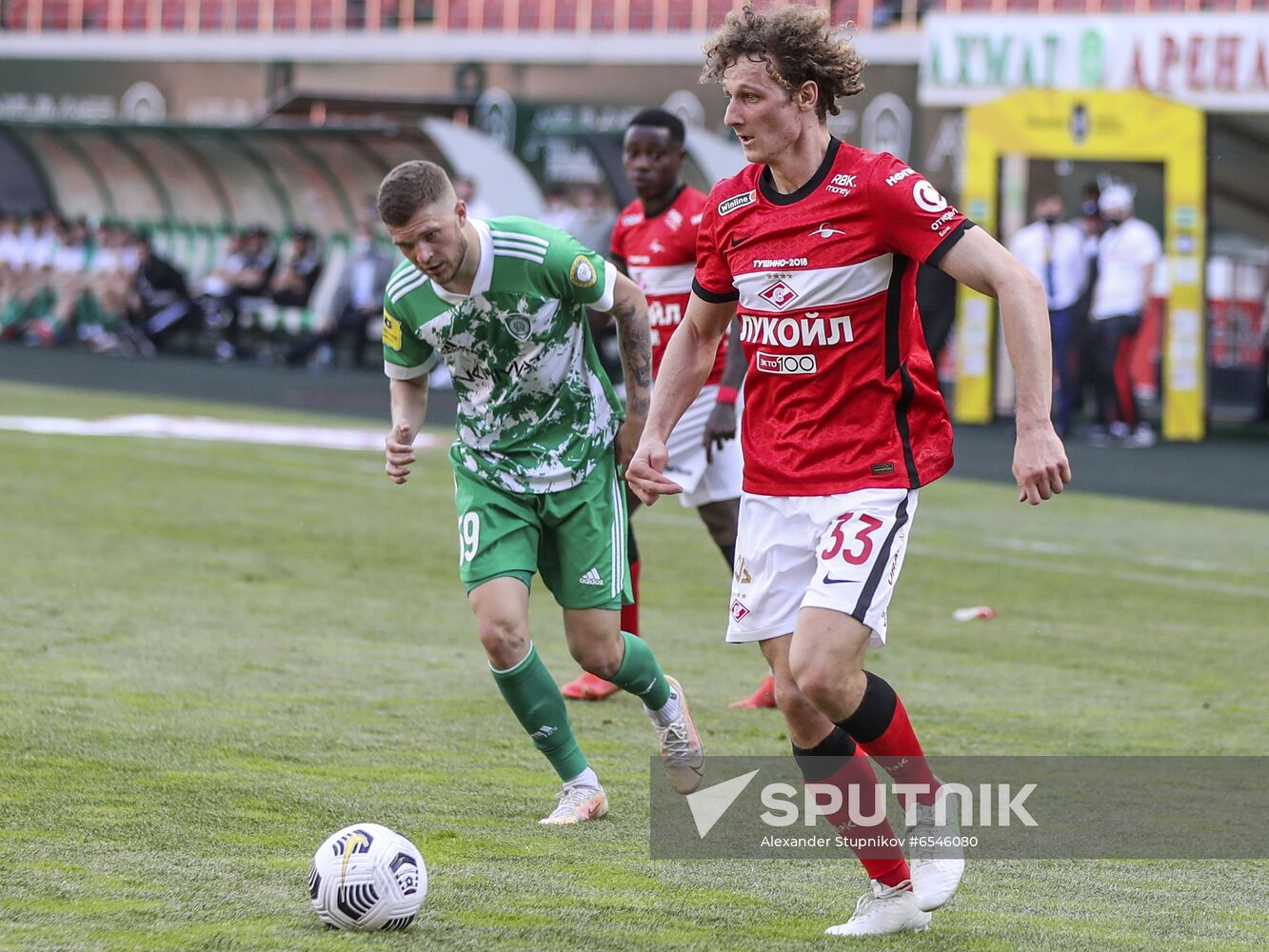 Russia Soccer Premier-League Akhmat - Spartak