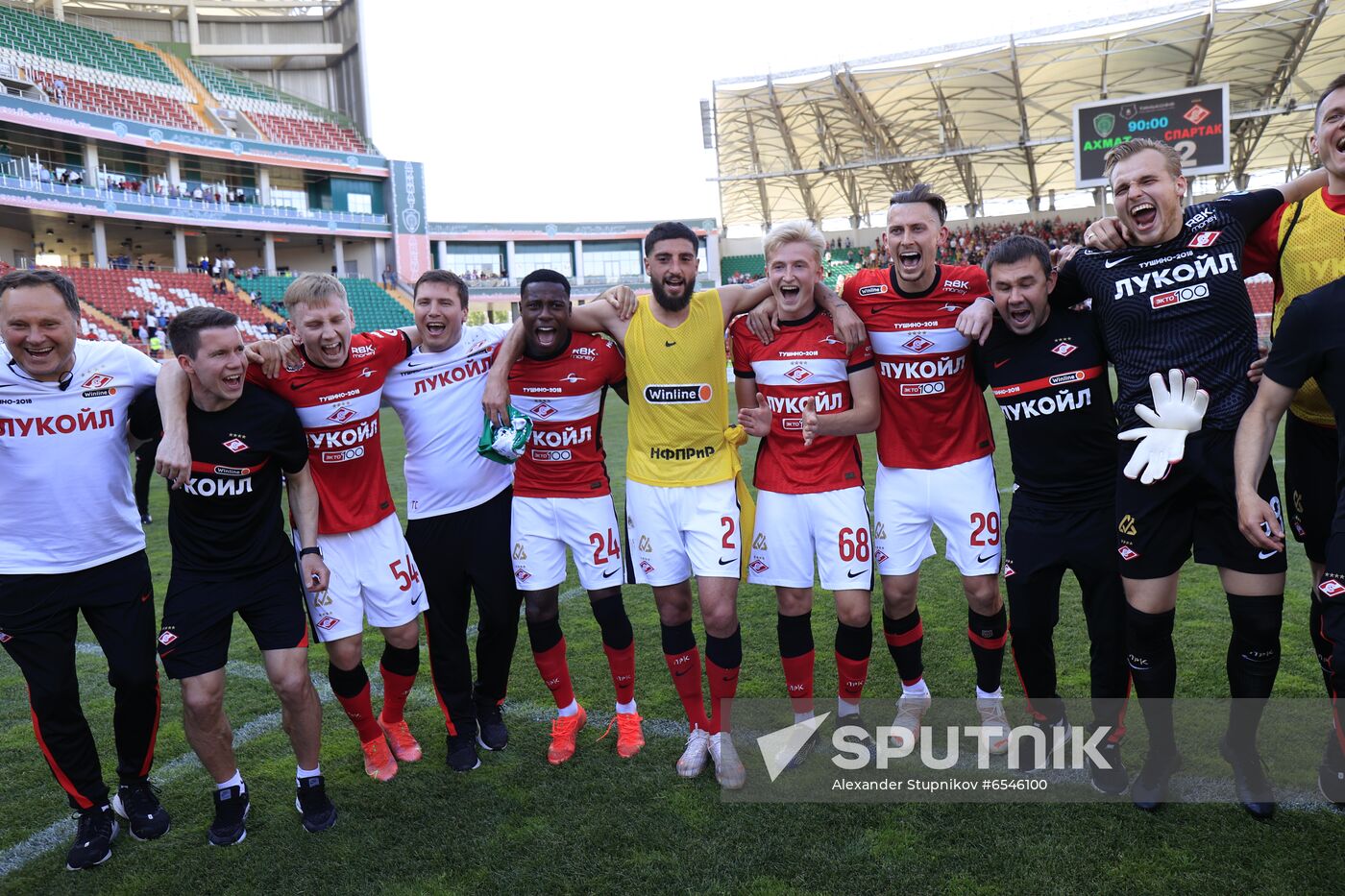 Russia Soccer Premier-League Akhmat - Spartak