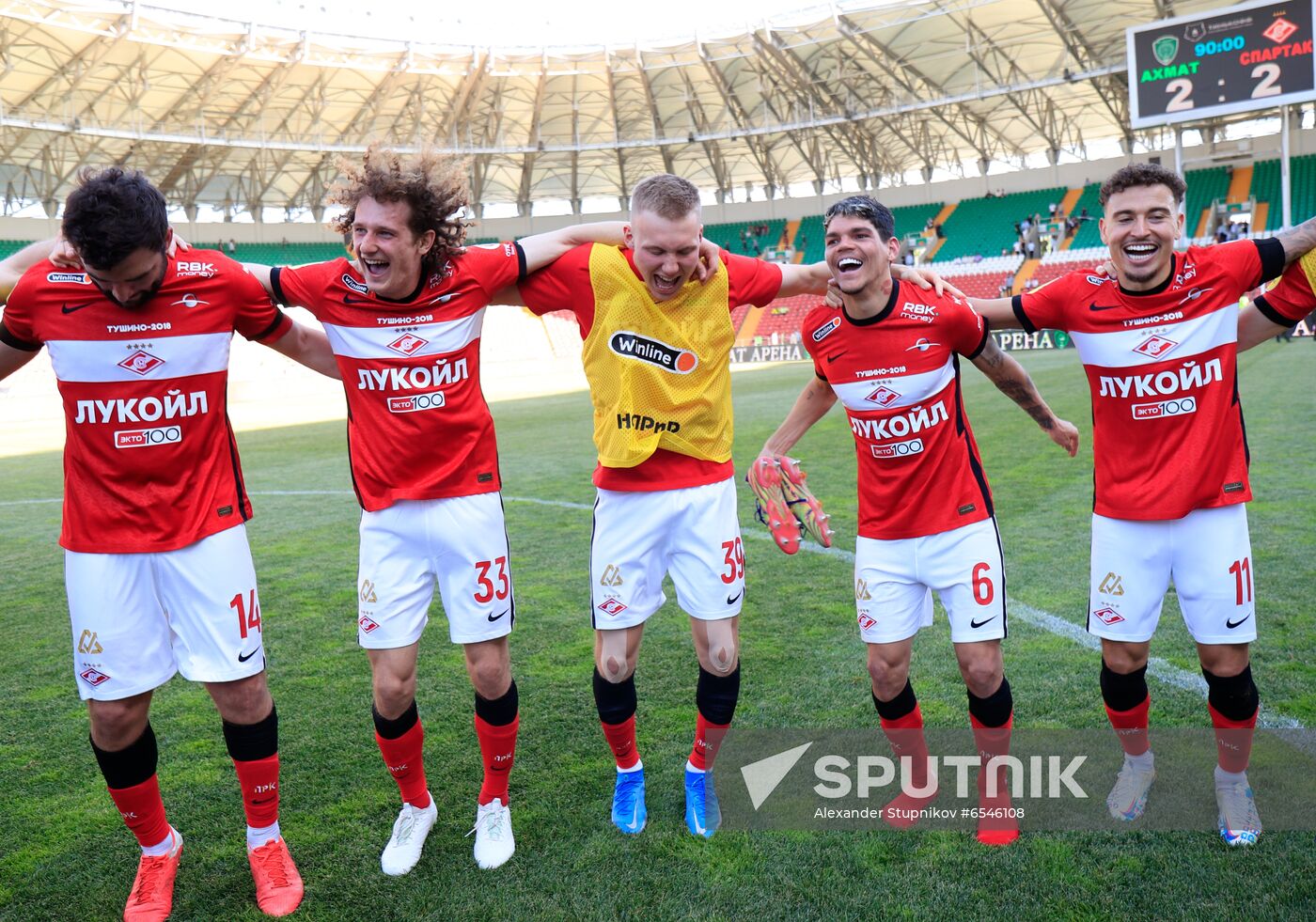 Russia Soccer Premier-League Akhmat - Spartak