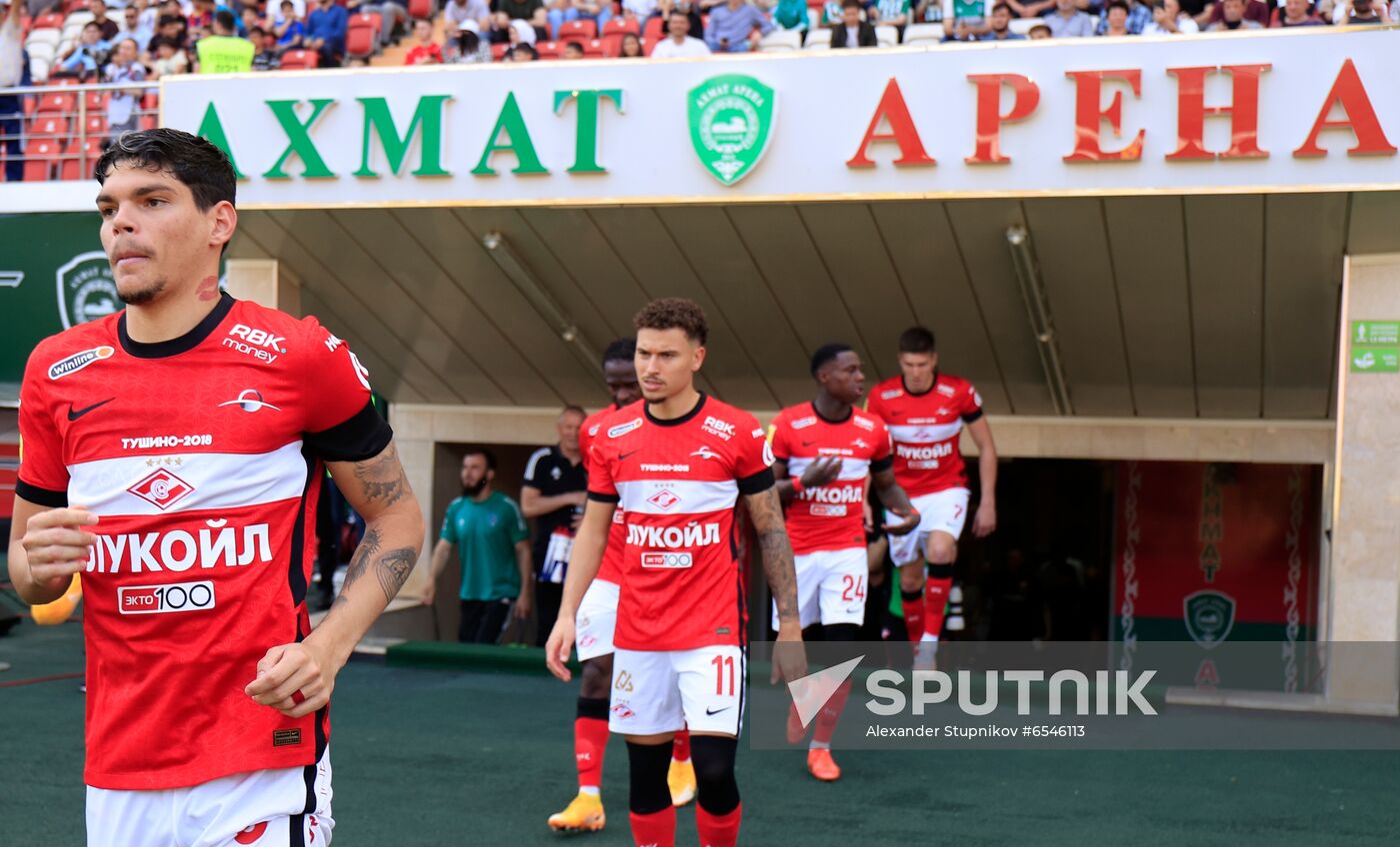 Russia Soccer Premier-League Akhmat - Spartak