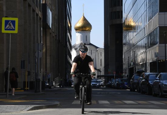 Russia Road Traffic Bike Patrol