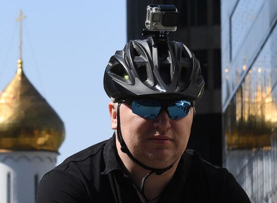 Russia Road Traffic Bike Patrol