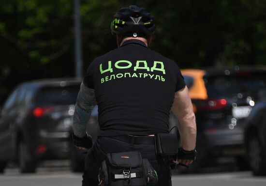 Russia Road Traffic Bike Patrol