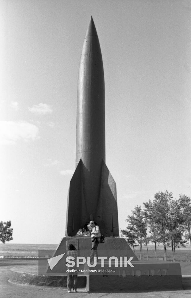 Monument to Soviet R-1 missile