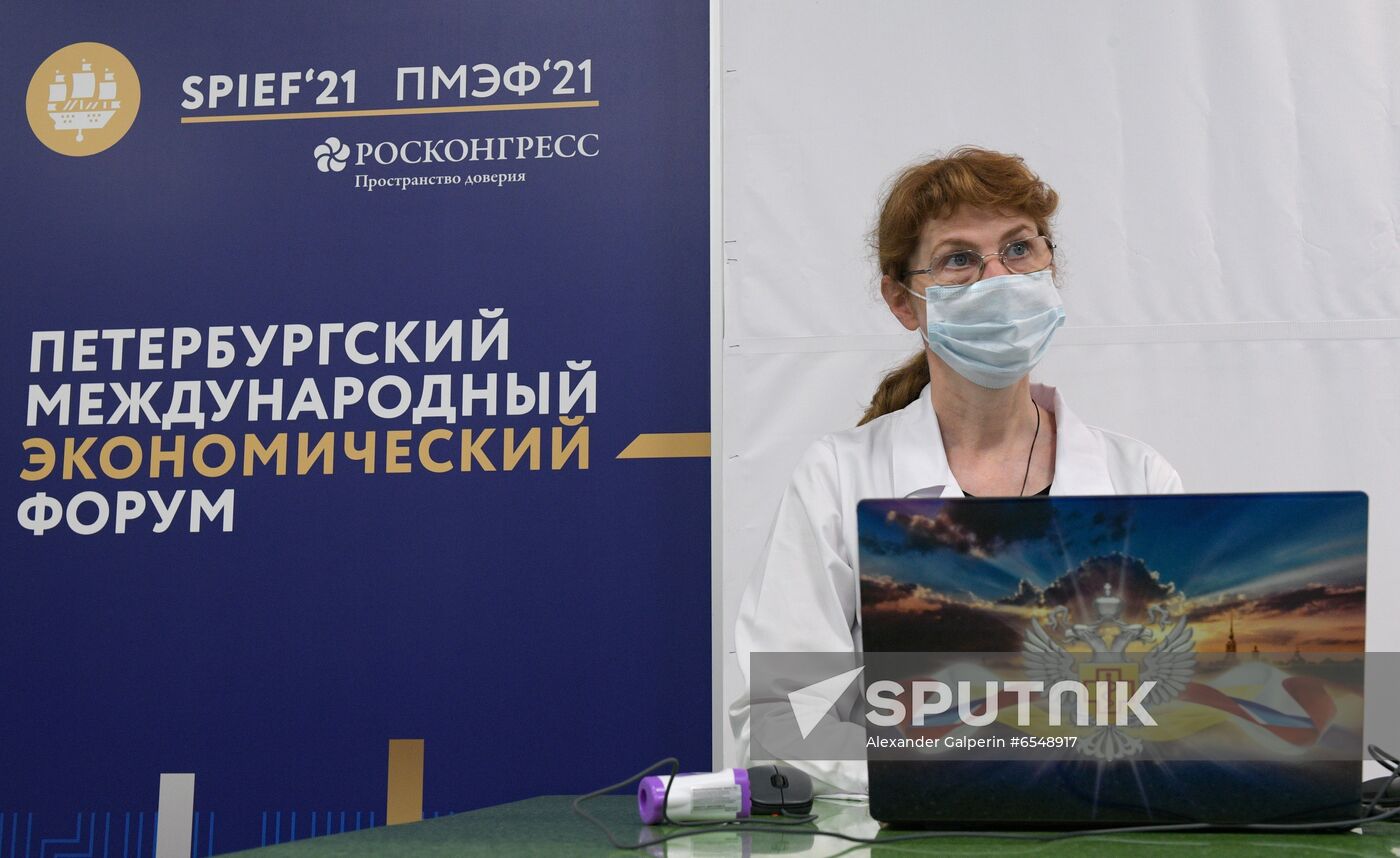 Russia St.Petersburg Economic Forum Preparations
